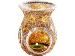 Quemador Y Difusor De Aceite De Vidrio Para Aceites Aromáticos, Luz Perfumada Con Portavelas