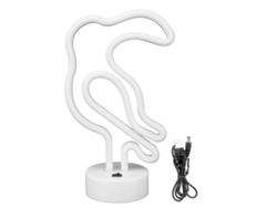2026-luz De Neon En Forma De Pájaro Lámpara Nocturna De Escritorio Para Bodas Fiestas Niños Usb/batería Azul