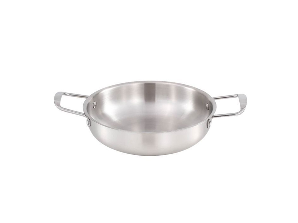 Olla Coreana De Acero Inoxidable Para Ramen Con Asa, 18 Cm, Calentamiento Rápido Para Fideos Y Sopa.