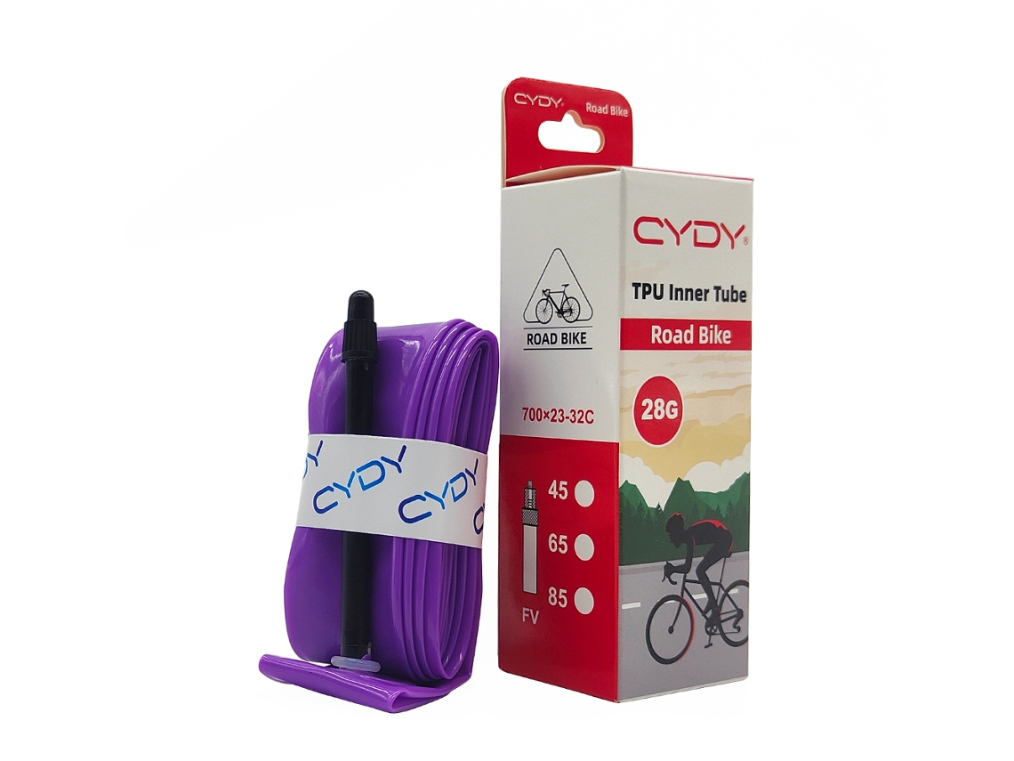 Cámara de bicicleta de TPU Cydy de 28 g, 700 x 23c y 32c, con válvula de 45/65/85 mm y piezas para neumáticos de ciclismo, vayotoy