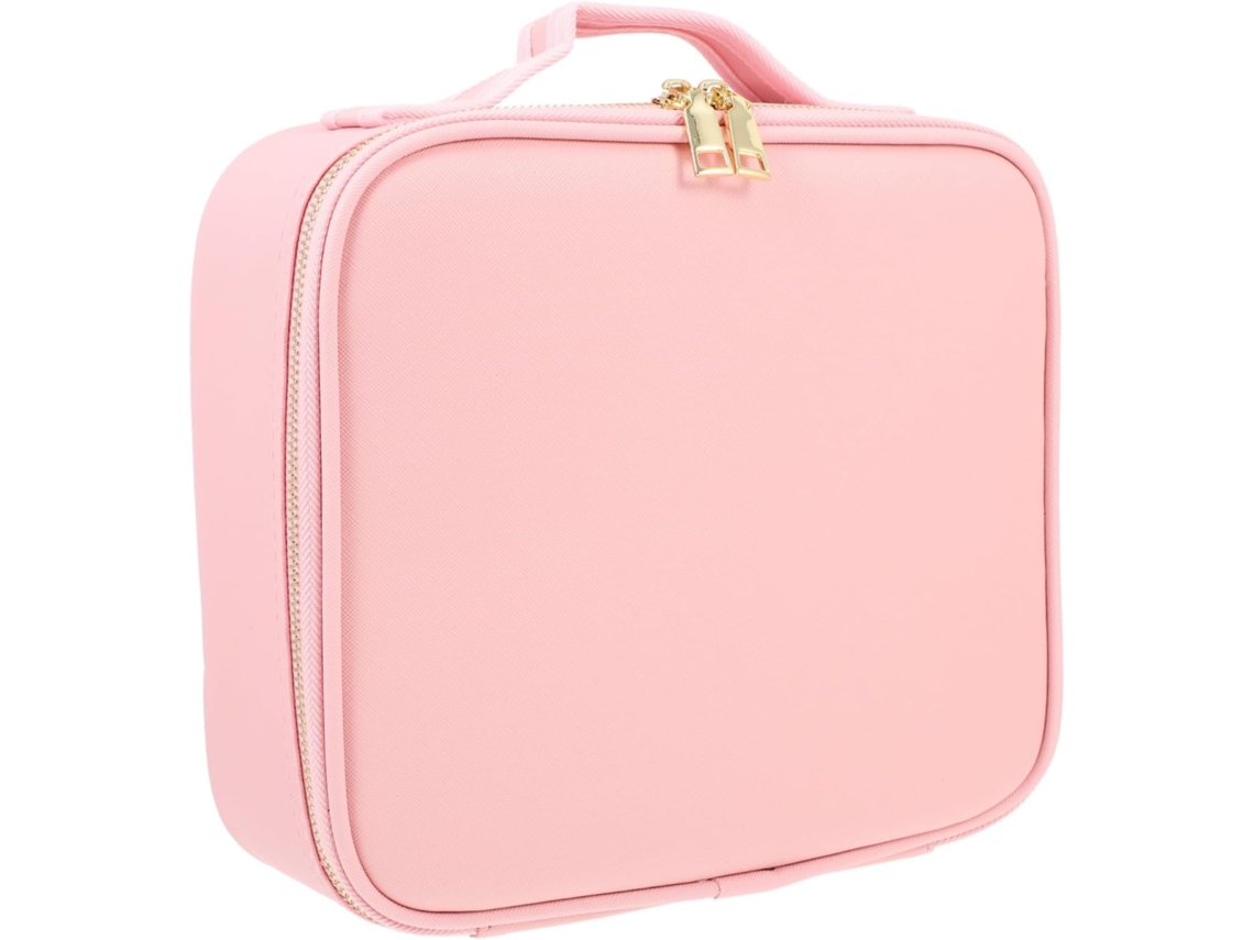Neceser Rosa Portátil Para Maquillaje, Bolsa De Viaje Para El Cuidado De La Piel, Organizador Impermeable.