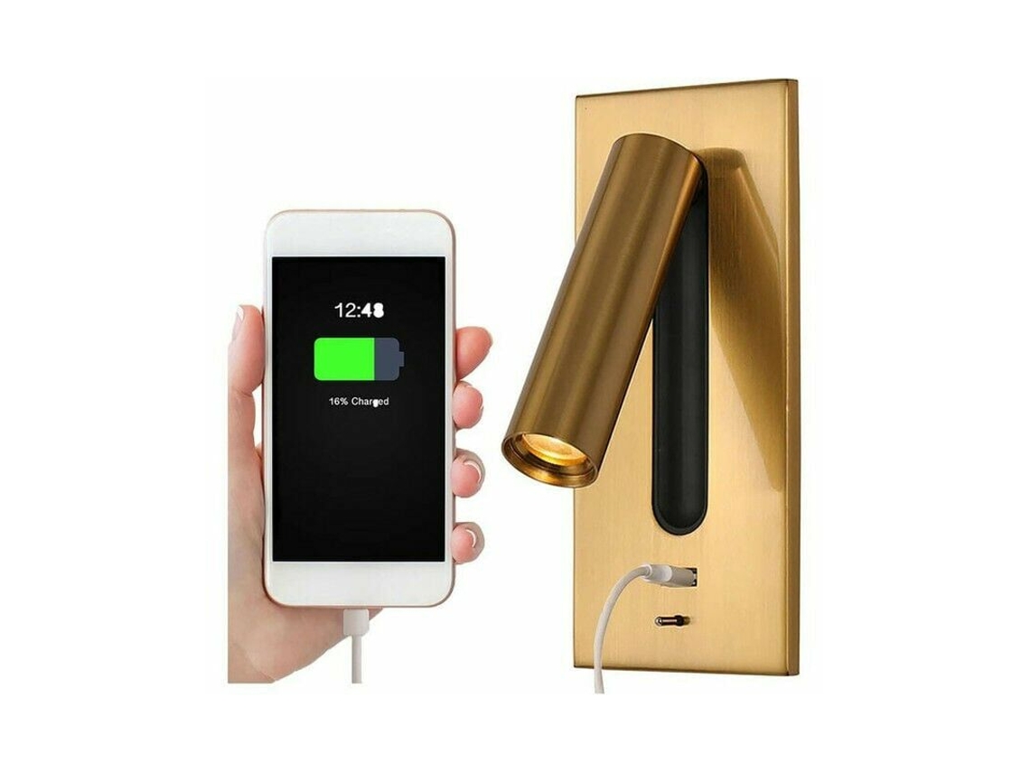 Lámpara De Pared Led Ajustable Para Lectura (350°/90°) – Lámpara