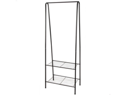 Perchero fijo de metal Max Home de 60x35x151 cm con dos estantes de alambre