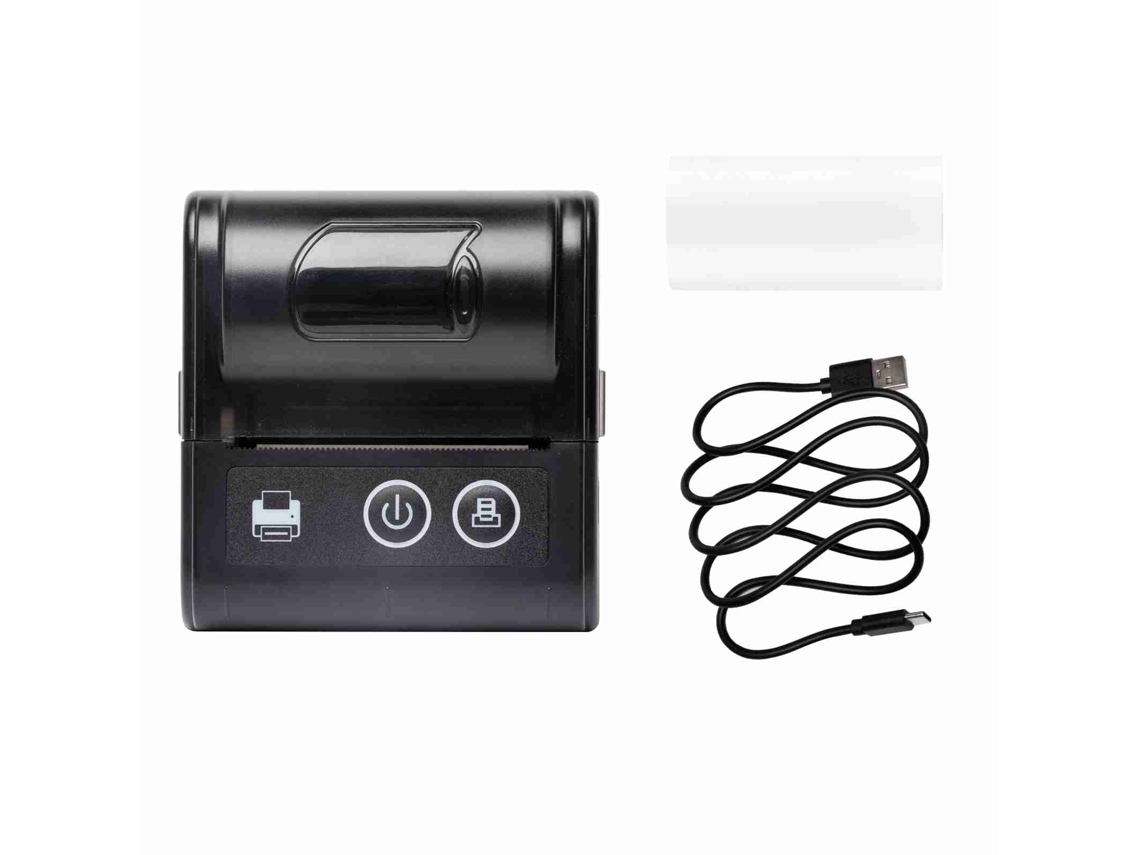 Impresora térmica móvil inalámbrica USB Bluetooth de 57 mm para recibos de restaurantes y tiendas.