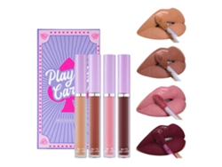 Set De 4 Brillos Labiales Líquidos Mate Con Hidratación.