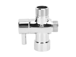 Válvula desviadora de ducha de cobre de 7/8" para montaje en pared, control de agua fría y caliente