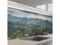 Salpicaderos De Cocina Paisaje - Valle - Verde 300x60 Cm