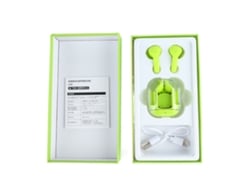 Fones De Ouvido Sem Fio Mini Com Cancelamento De Ruído Enc Hifi Som Surround Bluetooth Com Display Digital Verde