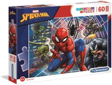 Puzzle CLEMENTONI Maxi Spider Man (60 Piezas - Edad mínima: 3 años)