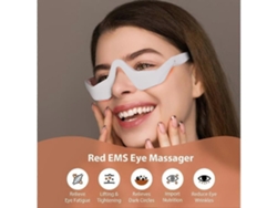 Gafas de terapia de luz roja para el área de los ojos, dispositivo de terapia de luz roja, masajeador ocular de microcorriente, removedor
