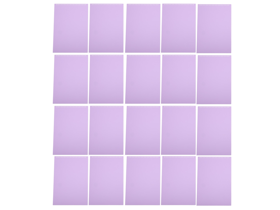 20 Protectores De Hojas A4, 20 Agujeros, Taro Morado, Translúcidos, Escamosos, Impermeables, Pp
