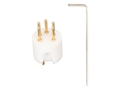 Conector De Enchufe De 5 Pines Para Tocadiscos De Vinilo Con Oro, Platino Y Cobre Rojo, Sin Níquel, Macho Y Hembra.