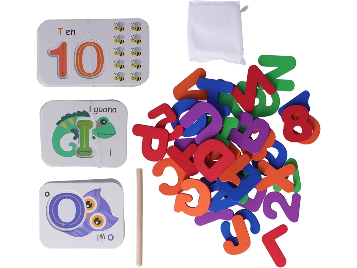 Juego De Tarjetas Didácticas Letras Y Números Para Niños.