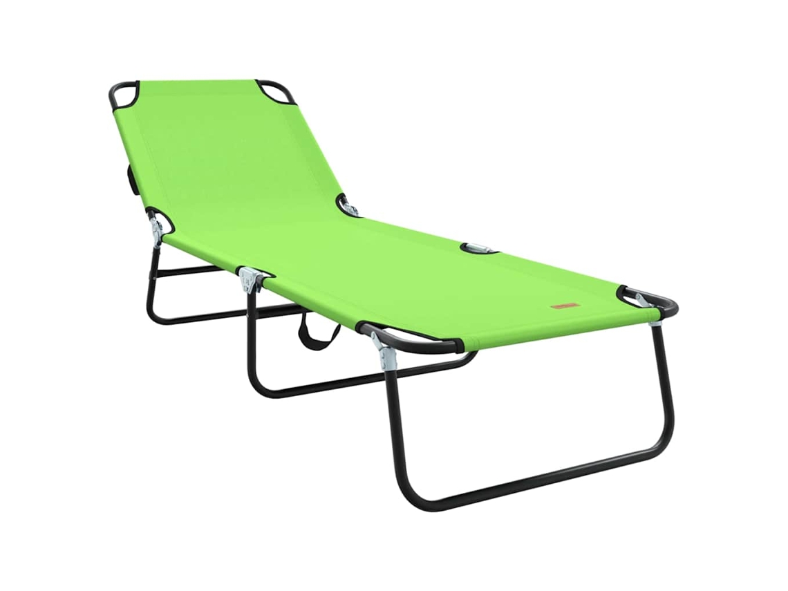 Maison Exclusive - Tumbona Plegable Verde 188 X 57 X 86,5 Cm Poliéster