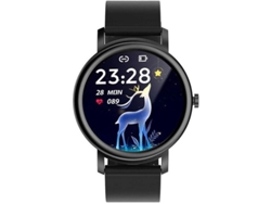 Reloj inteligente para hombre, resistente al agua, con Bluetooth, control de música, monitor de sueño, recordatorios de llamadas y notificaciones SMS para iOS y Android Yizhood (negro)