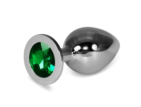 Plug Anal Metal Rosebud Classic Con Joya Verde Talla L LOVETOY