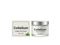 Polvo dental con colágeno para el cuidado bucal