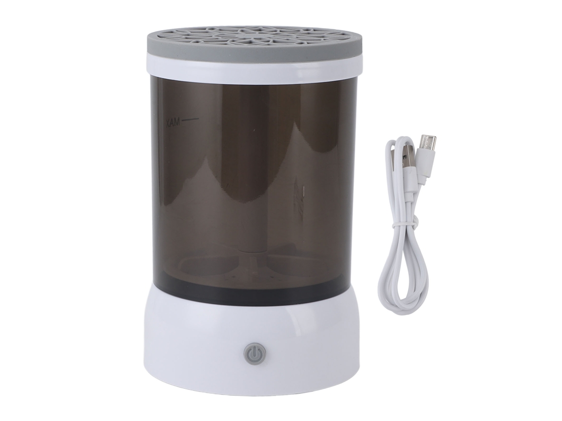 Limpiador Eléctrico Usb Automático Para Brochas De Maquillaje De Todos Los Tamaños - Gris