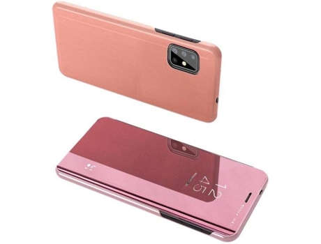 Carcasa Samsung Galaxy S20 LMOBILE Clear View Rosa