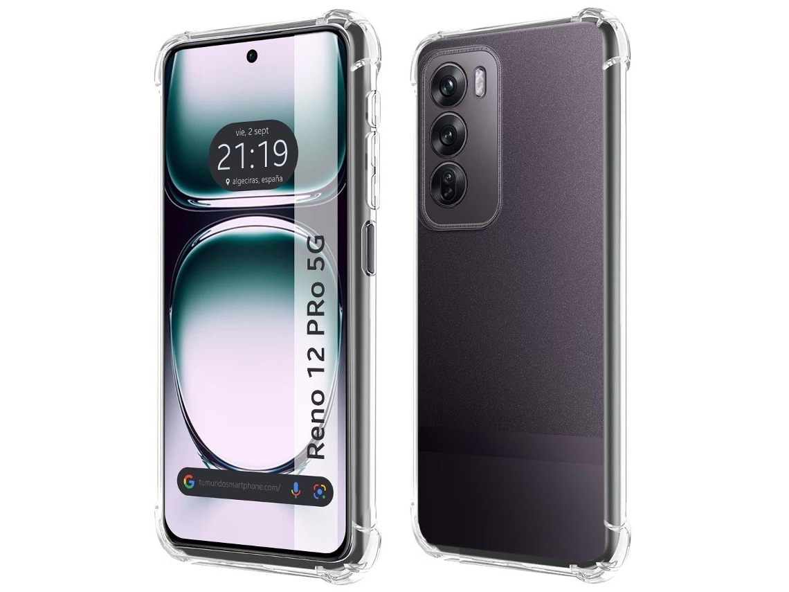 Funda para Oppo Reno 12 Pro 5G TUMUNDOSMARTPHONE Silicona Transparente