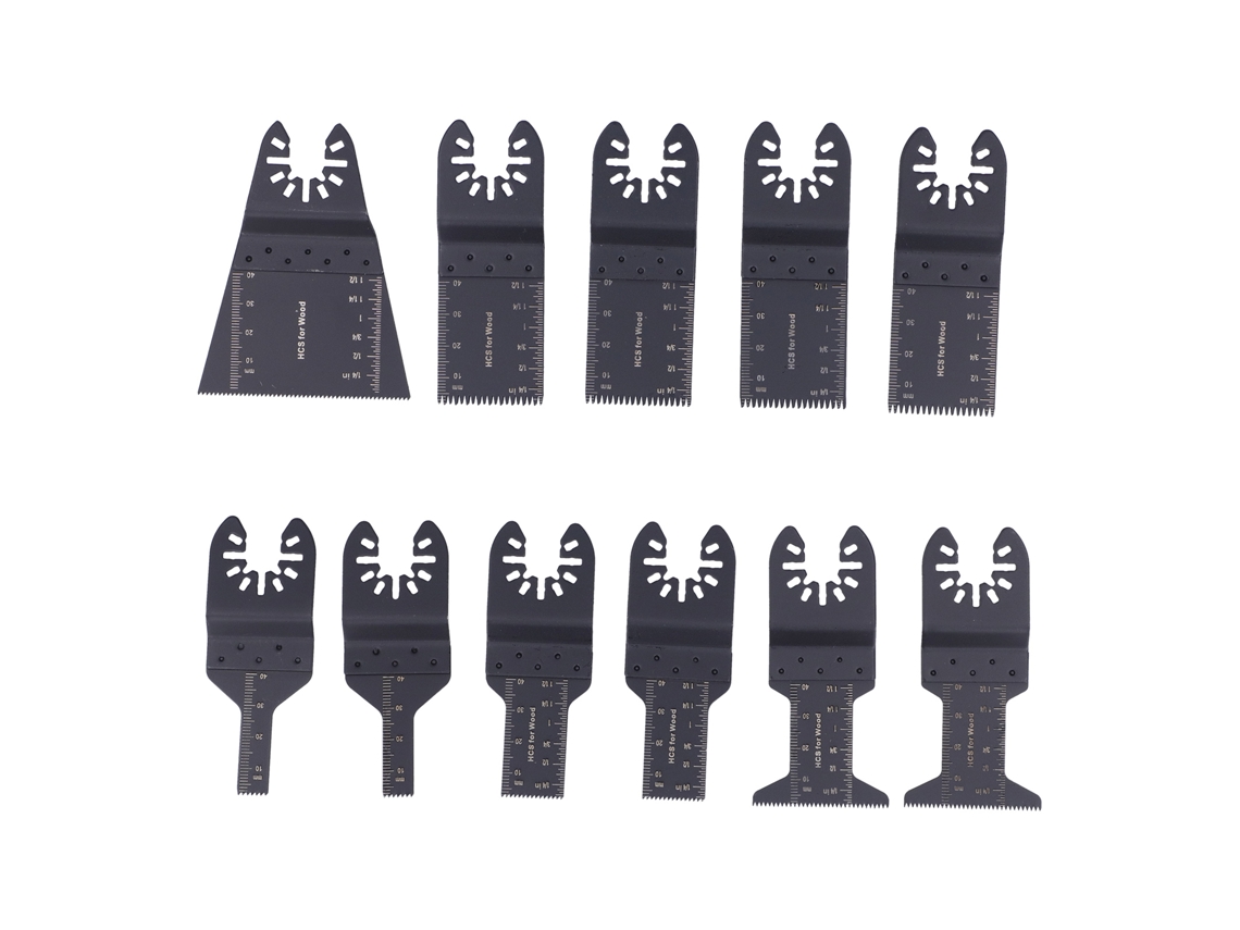 Juego De 11 Hojas De Sierra Oscilantes Universales Para Multiherramientas De Acero Al Carbono Para Carpintería.