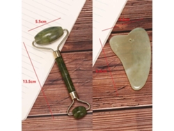 Juego de herramientas de masaje con raspador de jade