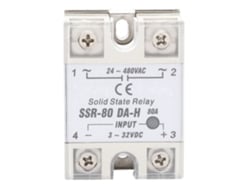 Relé De Estado Sólido Dc Ac Ssr Interruptor Sin Contacto Ssr-80a Da H 24-480vac