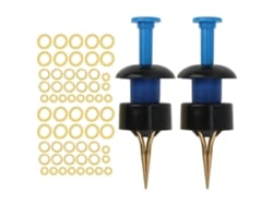 2026rebe-2 Set Clips De Cebo Portátiles Para Gusanos De Sangre Y Lumbricus Accesorios De Pesca Azul Y Negro