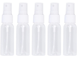 Juego De 20 Botellas Pulverizadoras Miniatura Transparentes Recargables