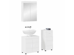 Juego De Muebles De Baño Tulum Brillante Madera De Ingeniería