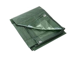 Lona de polietileno reforzado de 2 x 3 m, color verde, protección y cobertura.