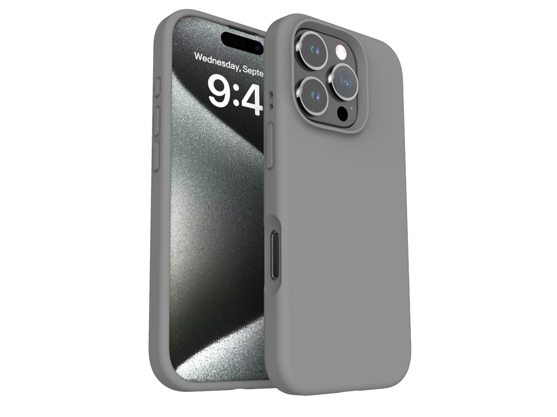 (gris Carbón, Iphone 15) Funda Para Teléfono Sencilla, De Color Liso Y Resistente A Los Golpes, Apta Para Iphone, De Silicona Líquida.
