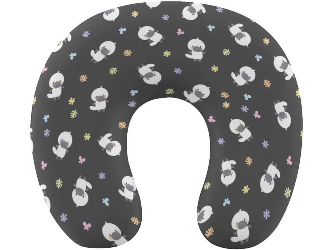 Almohada Viaje Forma Ornitorrinco Espuma Viscoelástica Viscoelástica Fácil Relajación Cómodos