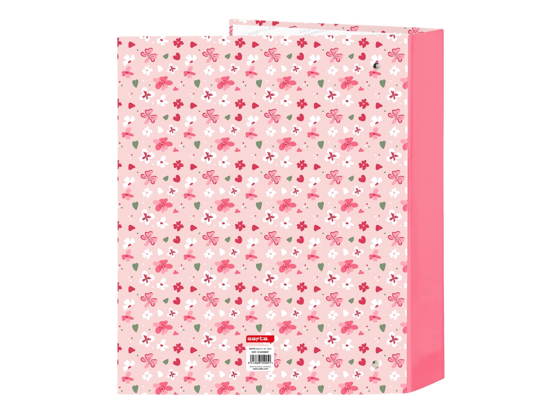 Carpeta de anillas VICKY MARTÍN BERROCAL In bloom Rosa A4 27 x 33 x 6 cm