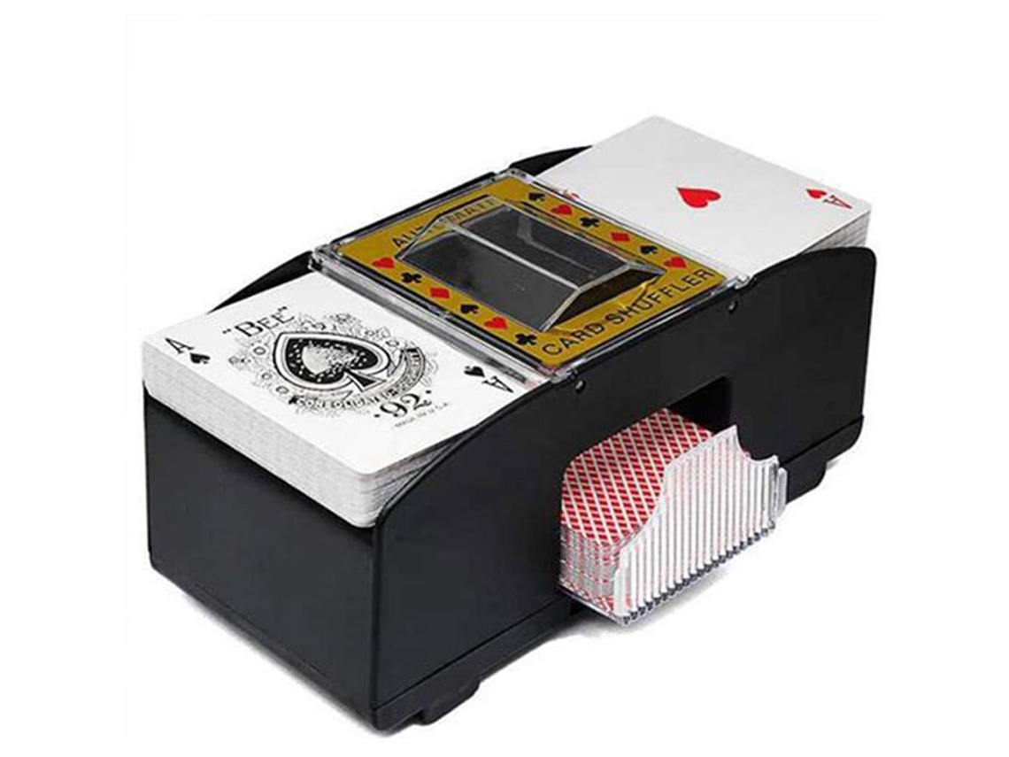 Embaralhador de Cartas Eletrônico Automático Jogo Pôquer Elétrico