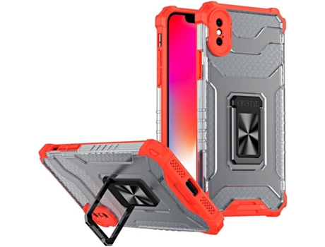 Carcasa iPhone X - Xs LMOBILE Antichoque Rojo
