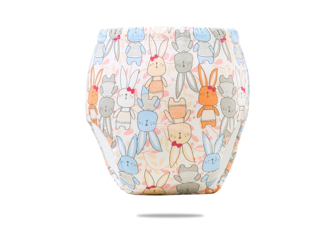 Pañales lavables para bebé, calzoncillos de entrenamiento, talla 90, color Siurn Rabbit (aptos para bebés de menos de 17 kg)