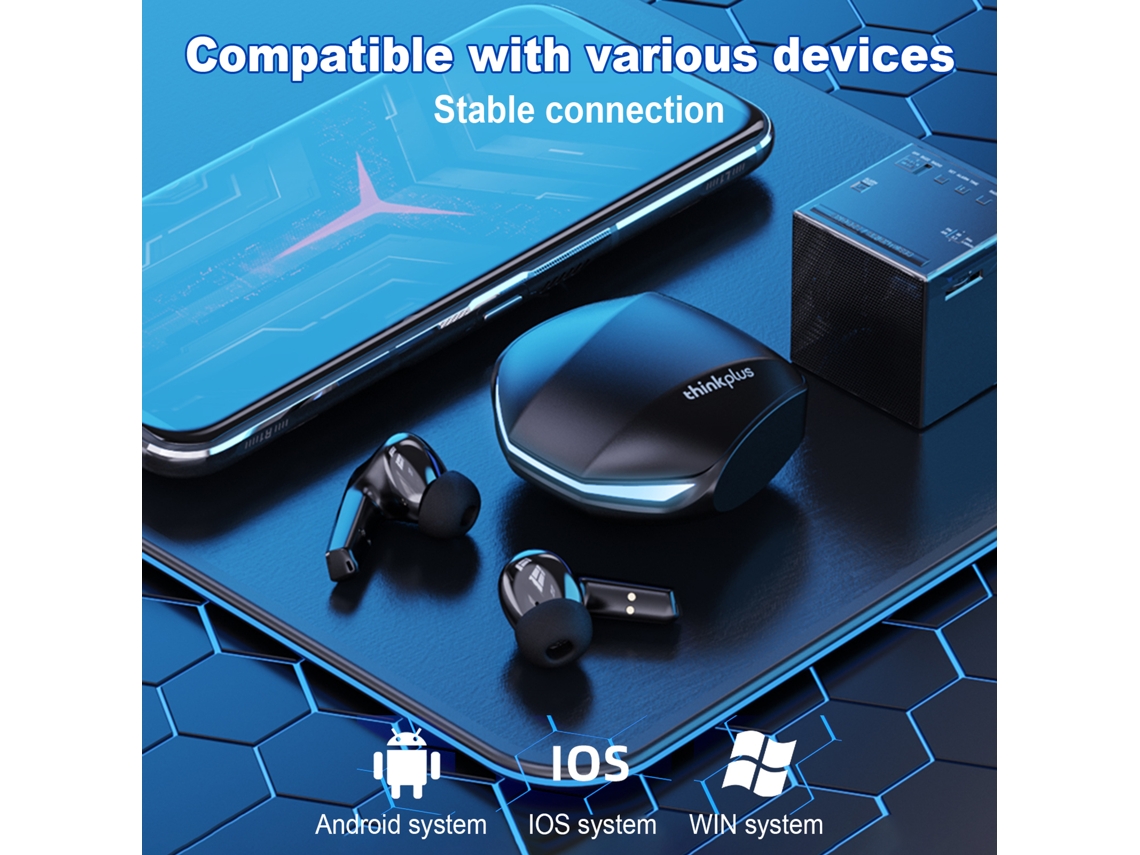 Auriculares inalámbricos para juegos Lenovo Thinkplus GM2 Pro con Bluetooth 5.3 y cancelación de ruido.