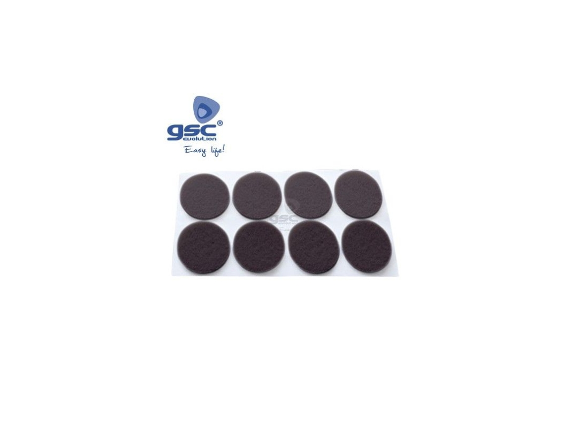 Set 8 Fieltros Adhesivos Redondos Ø25mm Marron Gsc 003802759