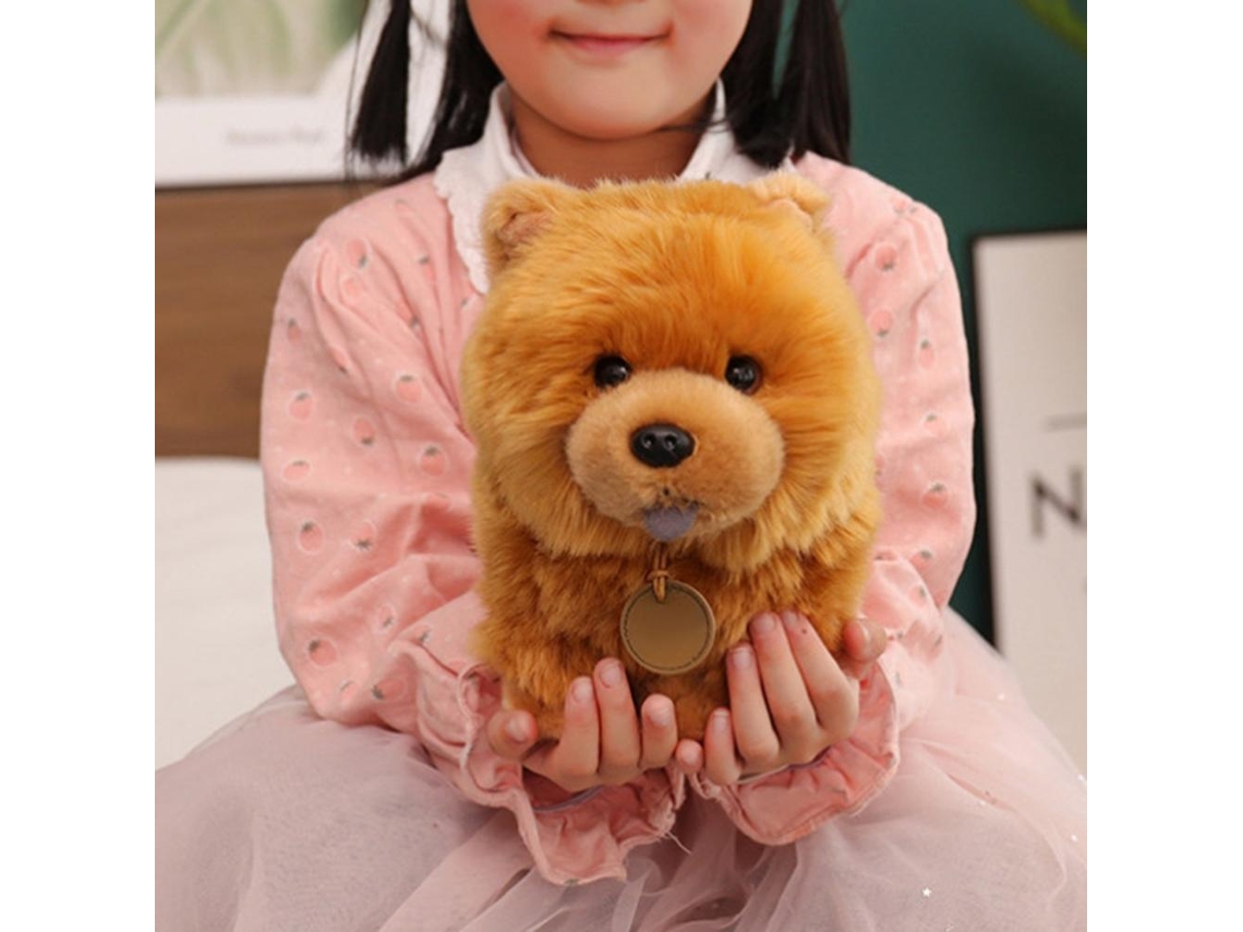 Lindo Peluche De Perro Chow Chow De 25 Cm, Suave, Decorativo, Regalo, Animales De Peluche