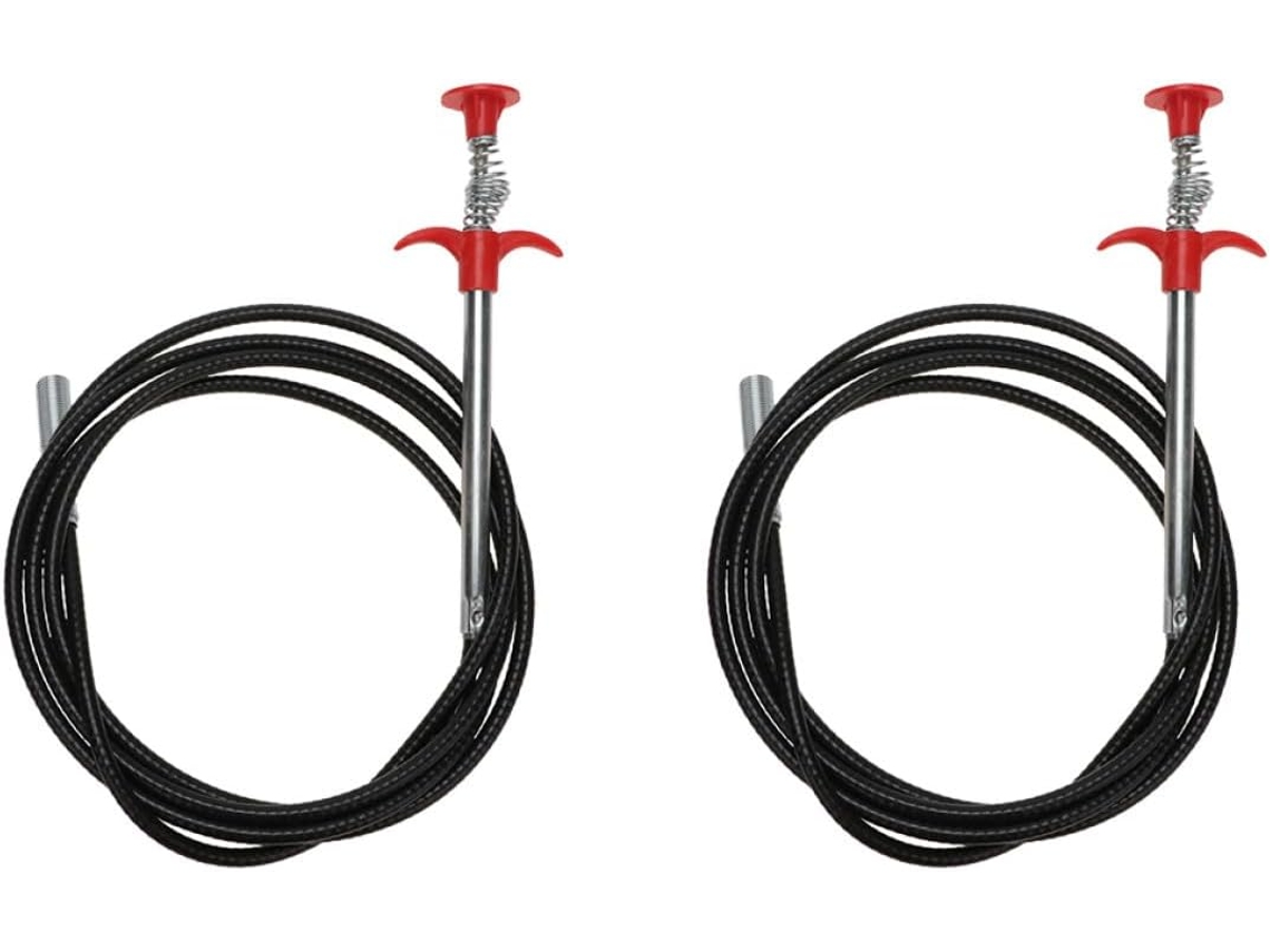 Juego De 2 Alicates Flexibles De 90 Cm Para Limpiar Y Desatascar Desagües.