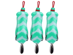 3 Piezas De Señuelos Artificiales Suaves Con Lentejuelas De 5,5 Cm, Número 3, Señuelo De Pesca, Cebo, Accesorio De Pesca De Silicona