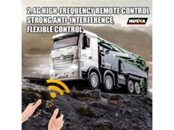 Amarillohuina Toys 1381 Rtr 1/18 2.4g 11ch Camión Bomba Cemento Aleación Rociador Led Sonido Ingeniería Juguete Niños