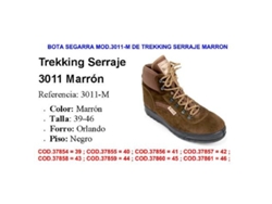 Bota segarra mod.3011-m de trekking serraje marron talla 42