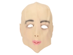 Rostro Femenino De Látex Realista De Cabeza Completa