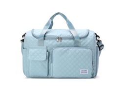 Bolsa de gimnasio para mujer, bolsa de viaje con compartimento para zapatos. Azul Hexinyigjly