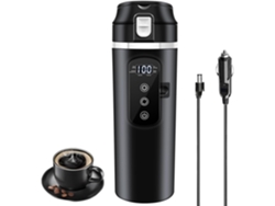 Cafetera Automática De 12v/24v, 400ml, Acero Inoxidable 304 Con Tapa Antigoteo, Control De Temperatura Hasta 100°c.