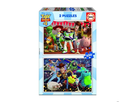Puzzle EDUCA 2x Puzzle 100 Frozen (Edad Mínima: 3 Años - 200 Piezas)
