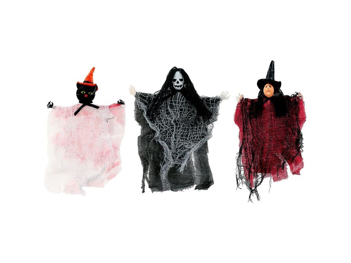 Adornos De Halloween Para El Árbol, Fantasmas Colgantes, 3 Piezas Para Decoración De Fiestas En Interiores Y Exteriores.