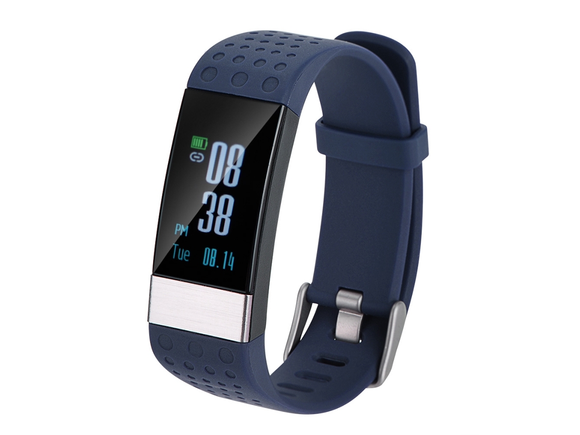 Pulsera Inteligente Con Monitor De Frecuencia Cardíaca, Podómetro Deportivo, Rastreador De Pasos, 25 Días De Espera, Azul